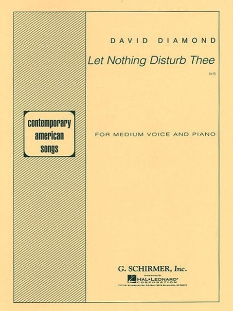 Vorderes Coverbild Let Nothing Disturb Thee: Voice and Piano