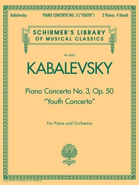 Vorderes Coverbild Piano Concerto No. 3, Op. 50 (Youth Concerto)