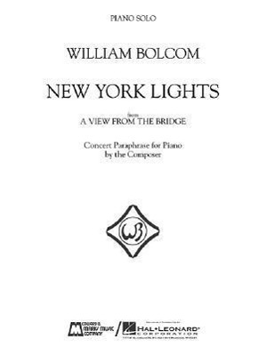 Vorderes Coverbild New York Lights: Piano Solo from a View from the Bridge