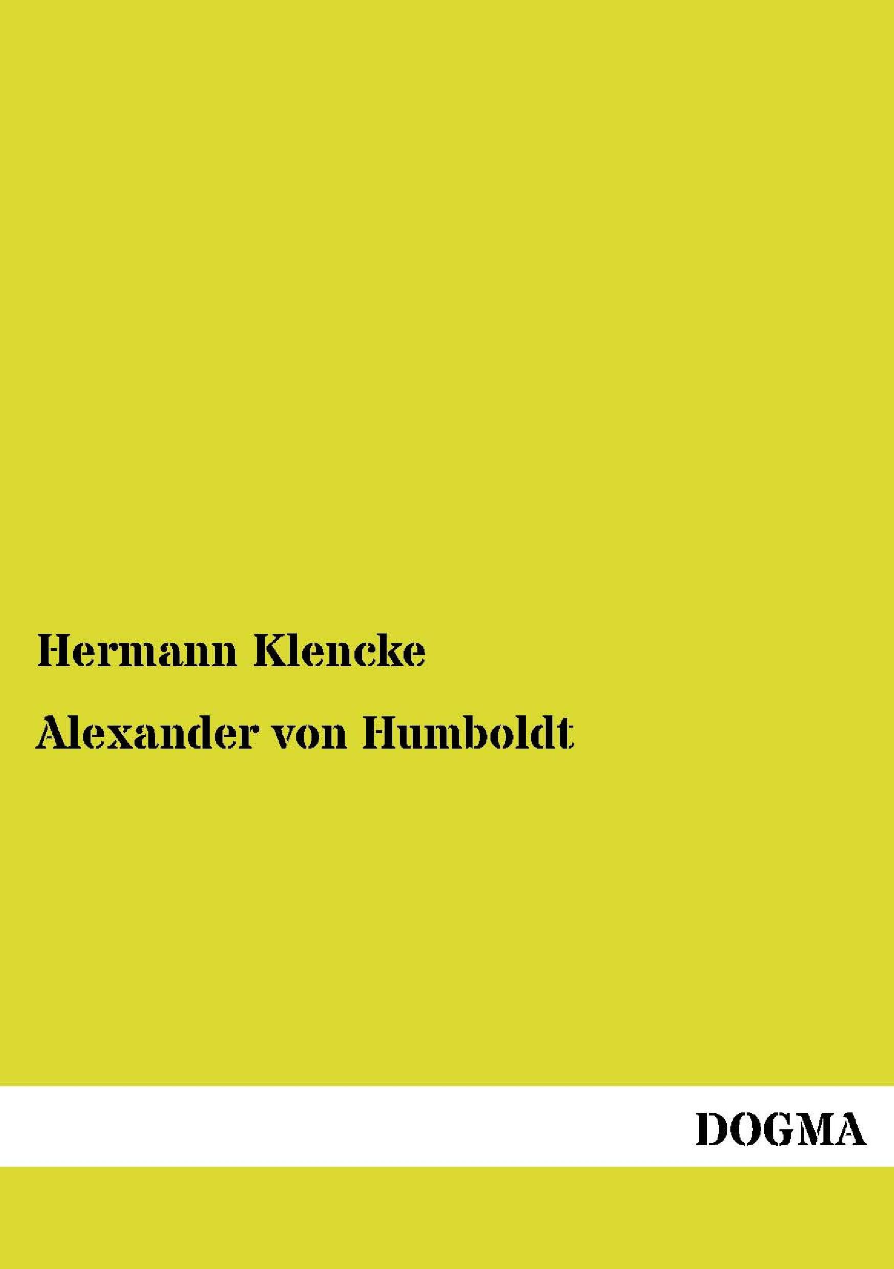 Vorderes Coverbild Alexander von Humboldt