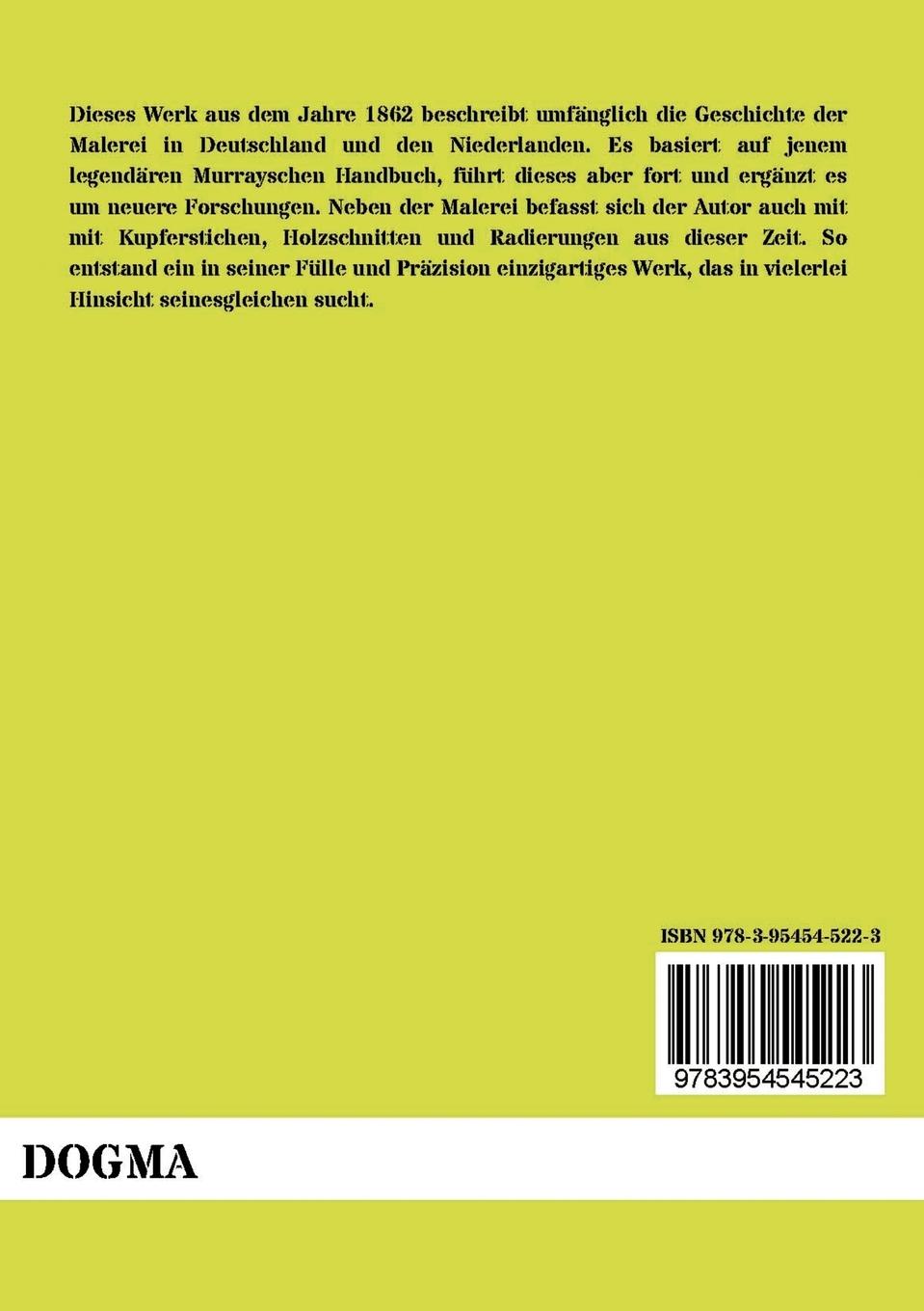 Rückseitencover Handbuch der deutschen und niederländischen Malerschulen