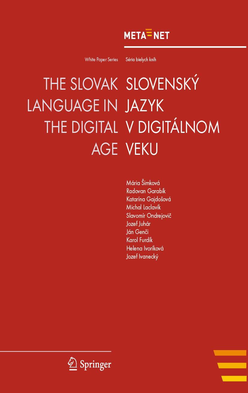 Vorderes Coverbild The Slovak Language in the Digital Age