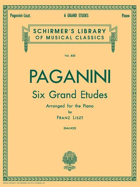 Vorderes Coverbild 6 Grande Etudes After N. Paganini