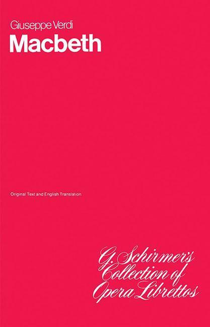 Vorderes Coverbild Macbeth: Libretto