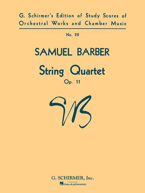 Vorderes Coverbild String Quartet, Op. 11: Study Score No. 28