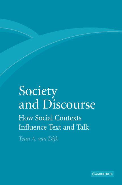 Vorderes Coverbild Society and Discourse