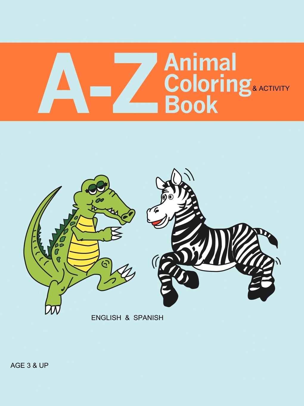 Vorderes Coverbild A - Z Animal Coloring & Activity Book