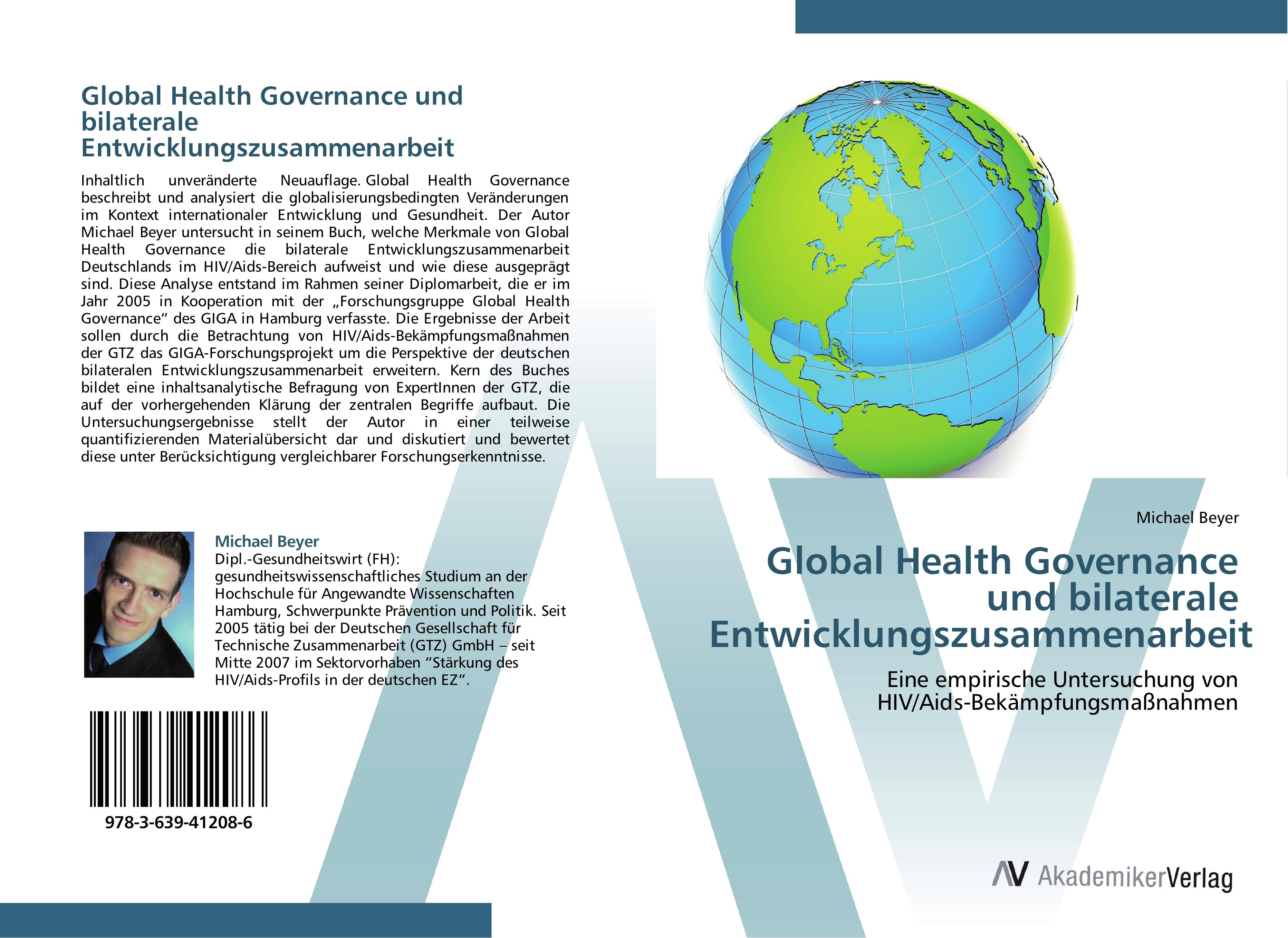 Vorderes Coverbild Global Health Governance und bilaterale Entwicklungszusammenarbeit