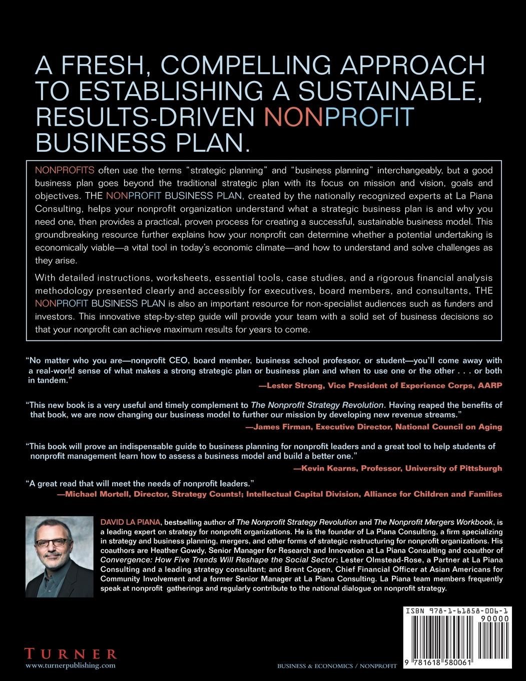 Rückseitencover The Nonprofit Business Plan