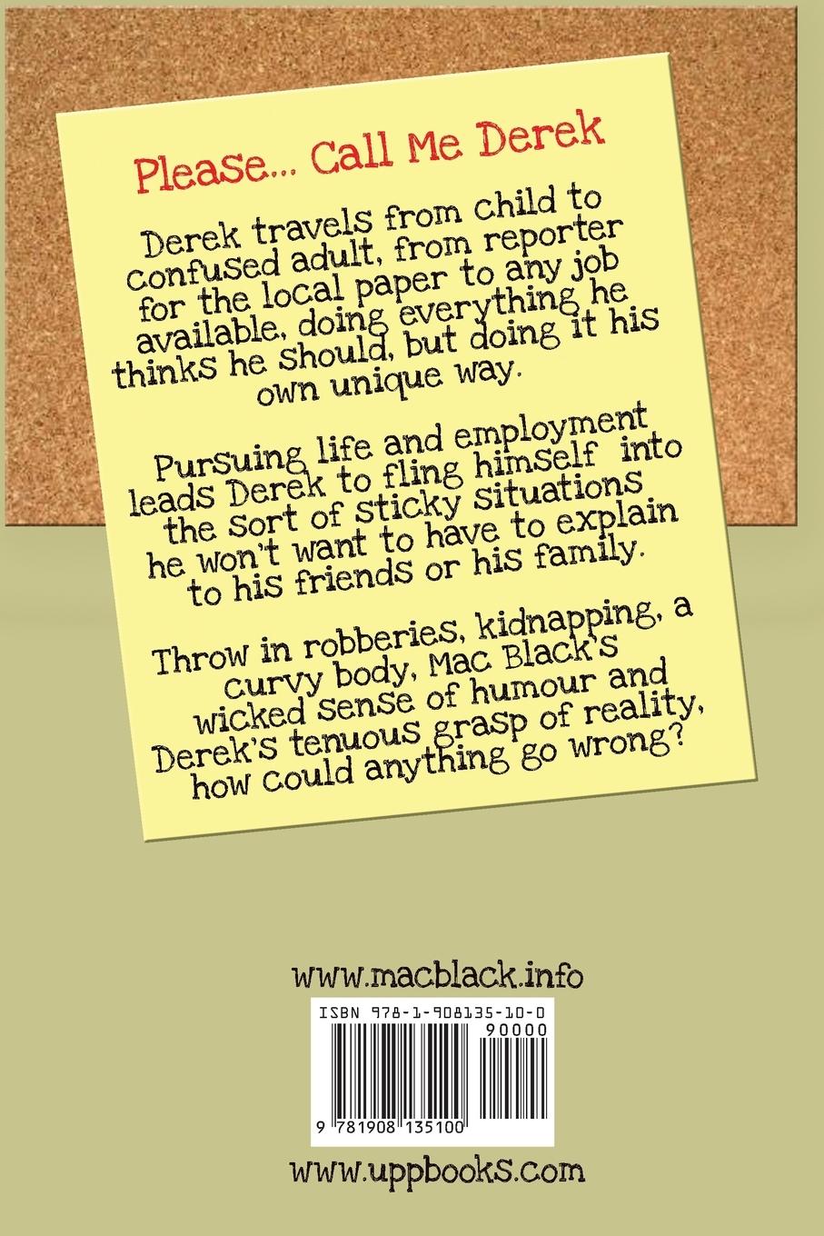 Rückseitencover Please... Call Me Derek