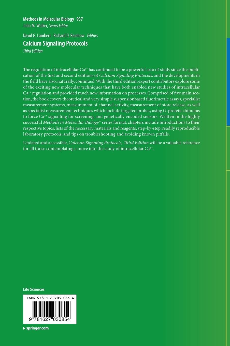 Rückseitencover Calcium Signaling Protocols