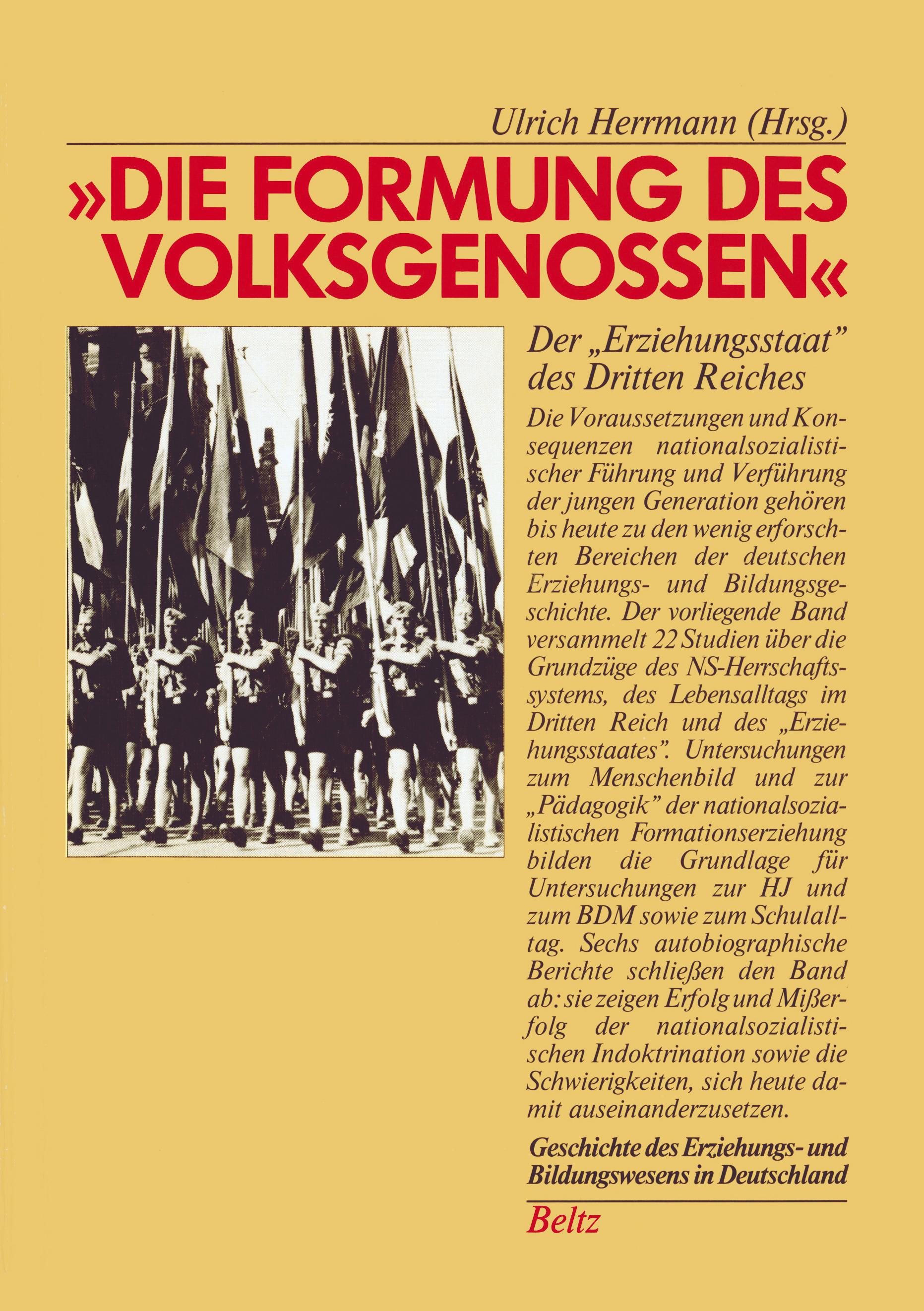 Vorderes Coverbild Die Formung des Volksgenossen
