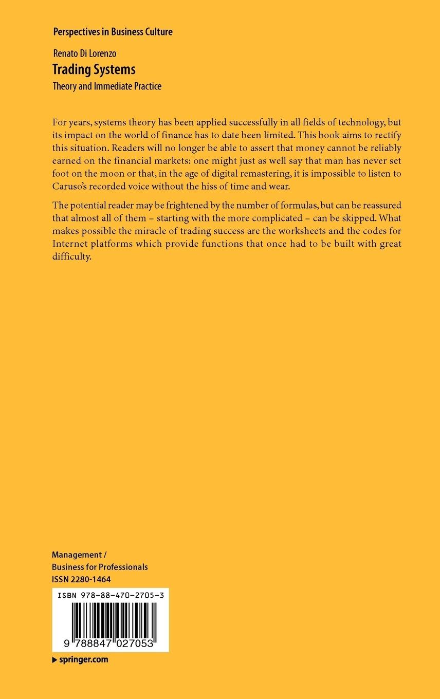 Rückseitencover Trading Systems