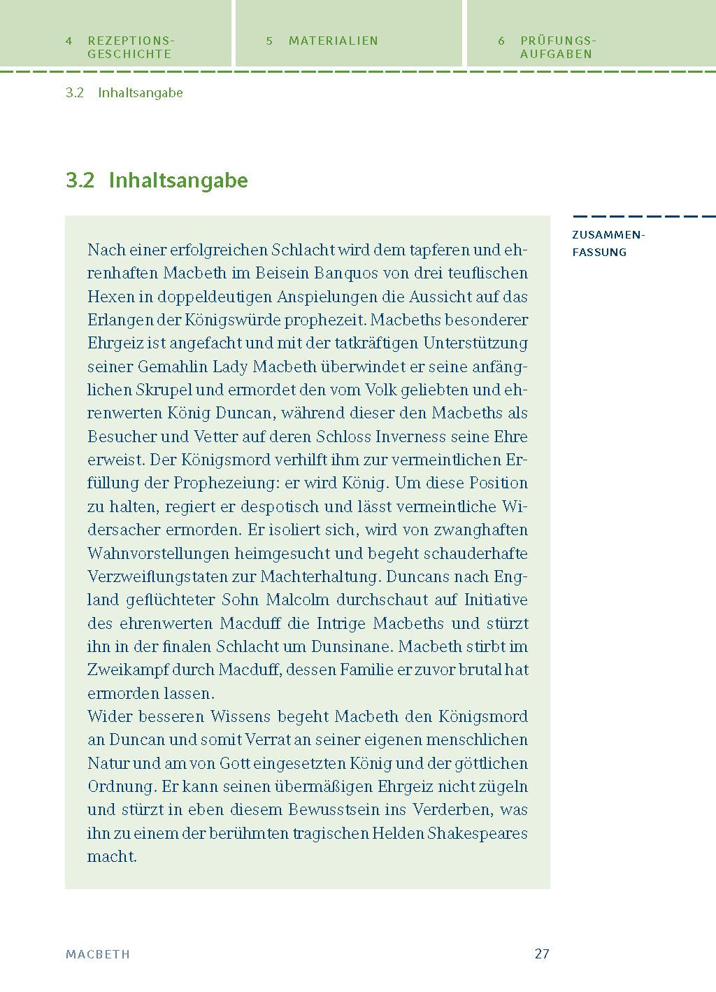 Beispielinhalt (Bild) Macbeth