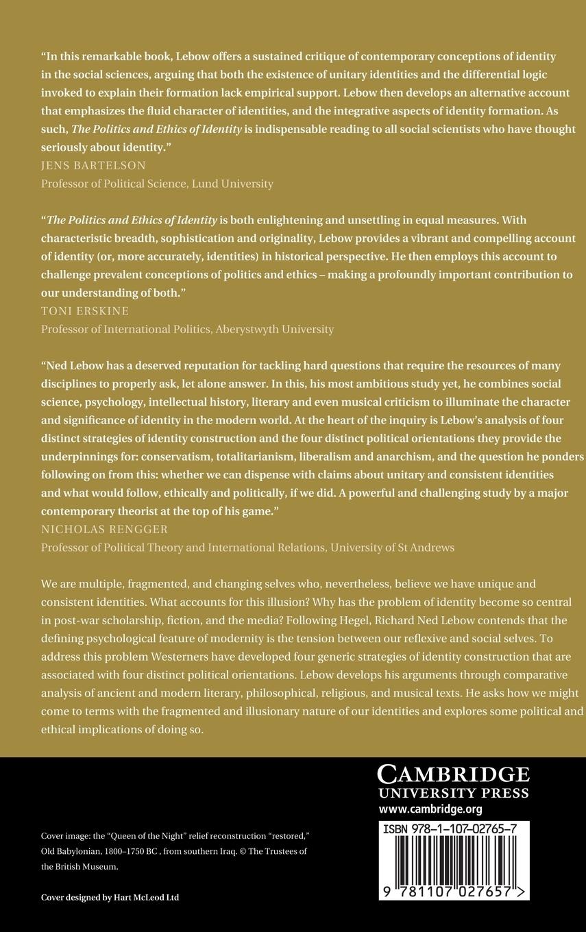Rückseitencover The Politics and Ethics of Identity