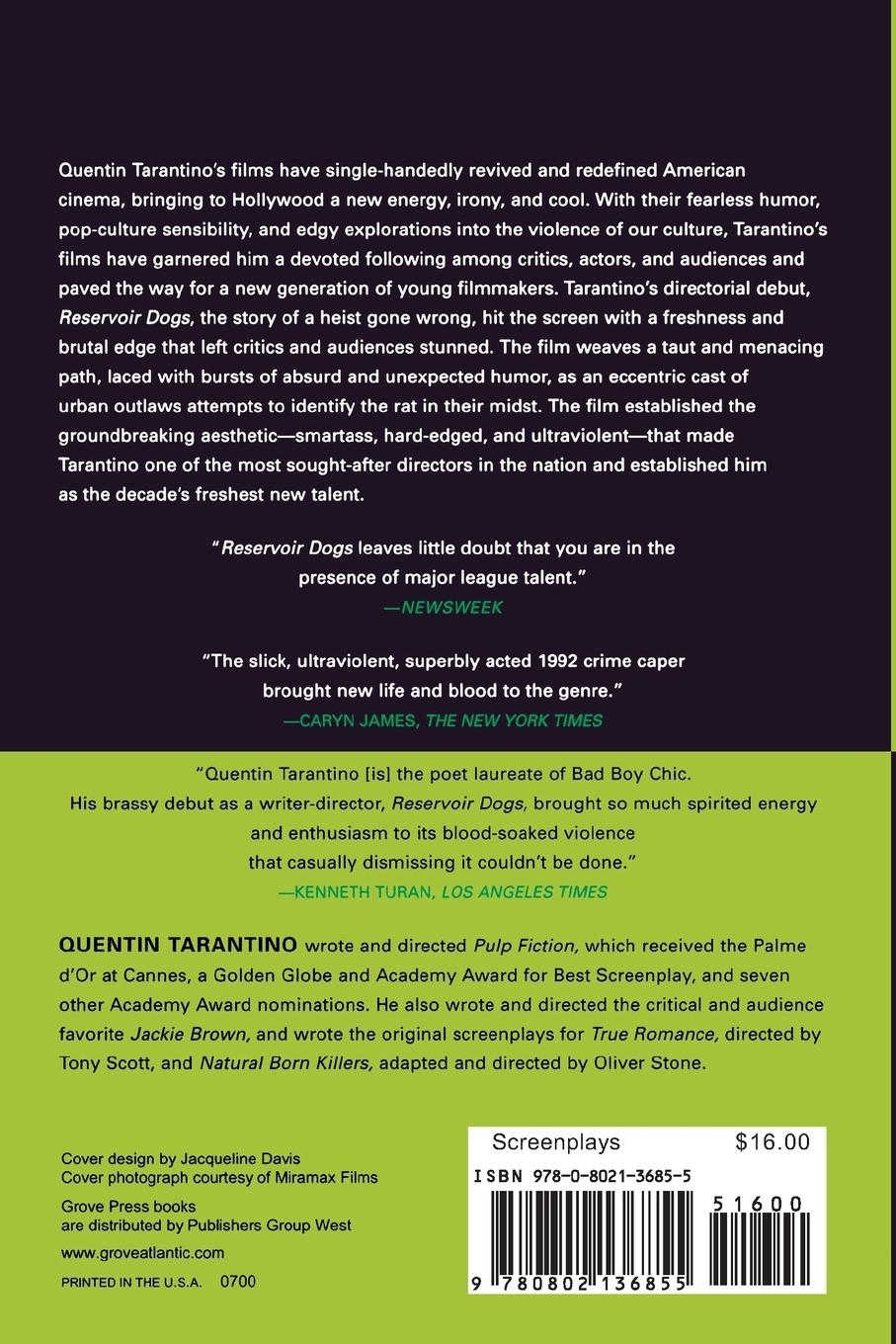 Rückseitencover Reservoir Dogs