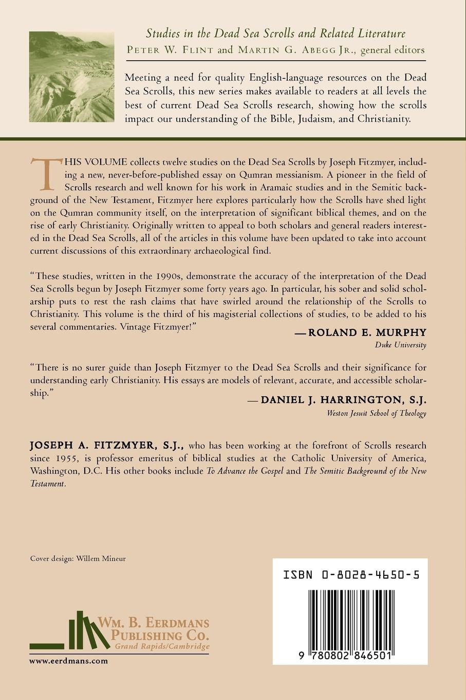 Rückseitencover The Dead Sea Scrolls and Christian Origins