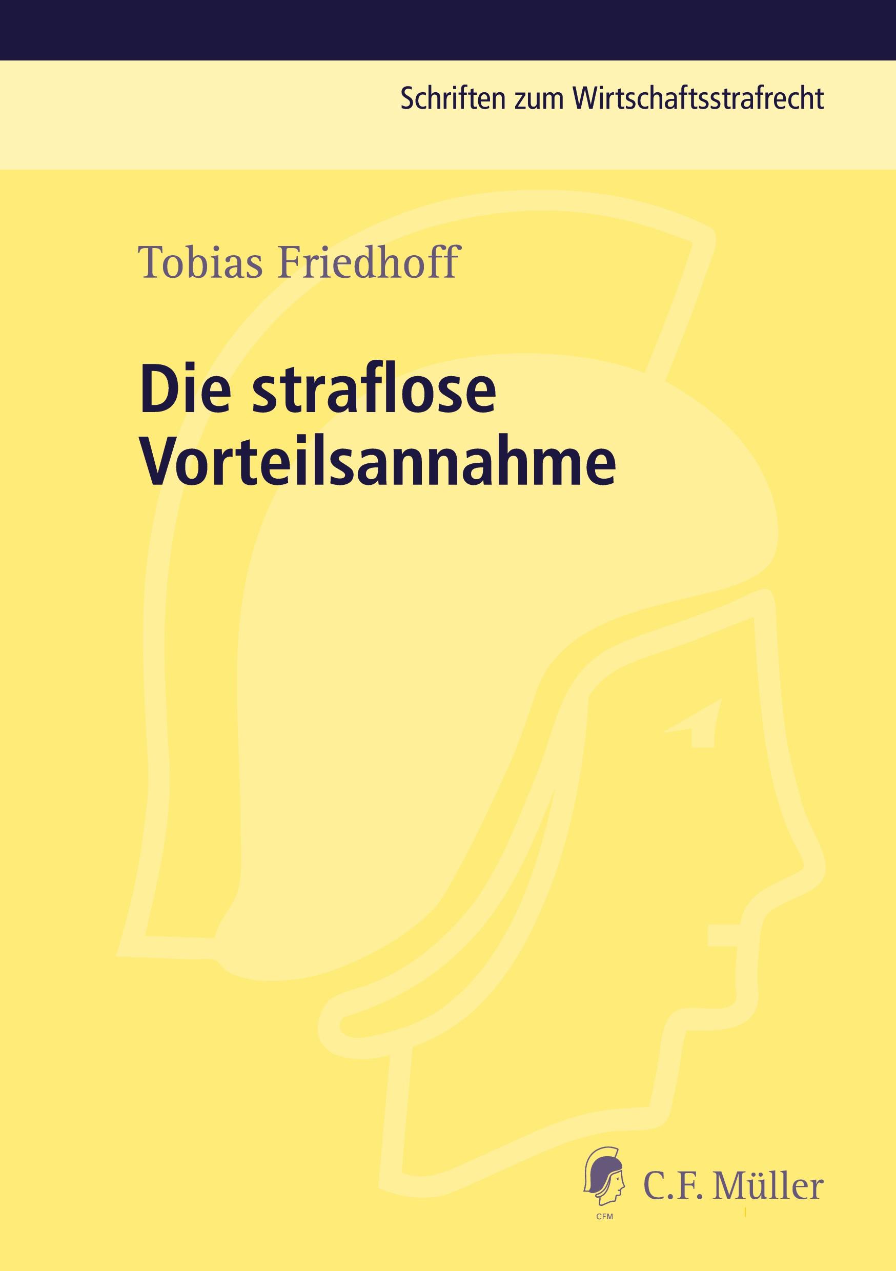 Vorderes Coverbild Die straflose Vorteilsannahme