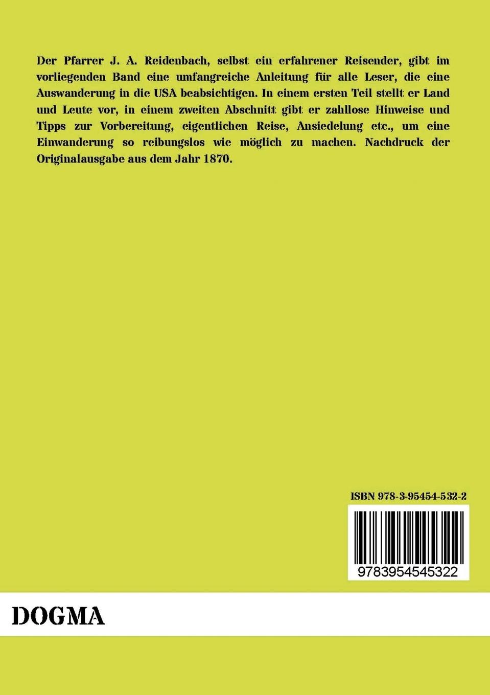Rückseitencover Amerika