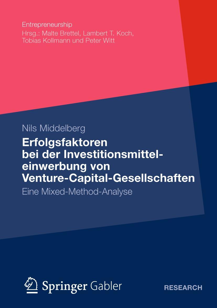 Vorderes Coverbild Erfolgsfaktoren bei der  Investitionsmitteleinwerbung  von Venture-Capital-Gesellschaften