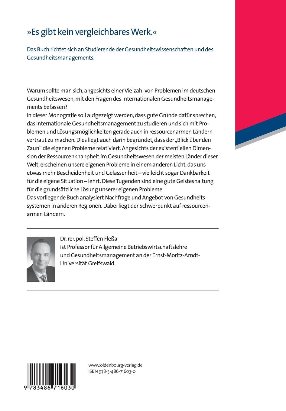 Rückseitencover Internationales Gesundheitsmanagement
