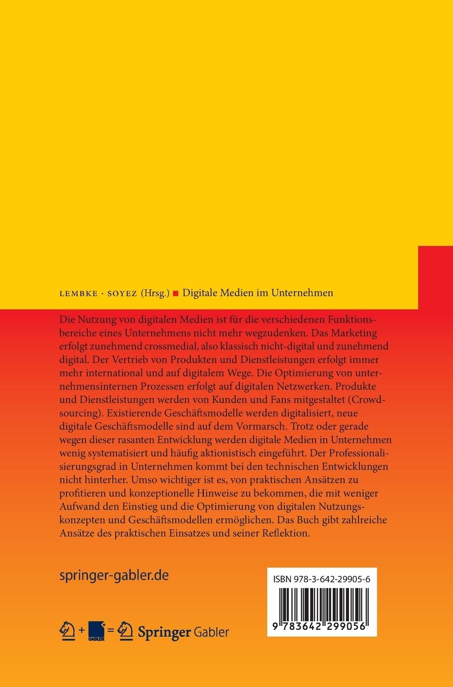 Rückseitencover Digitale Medien im Unternehmen