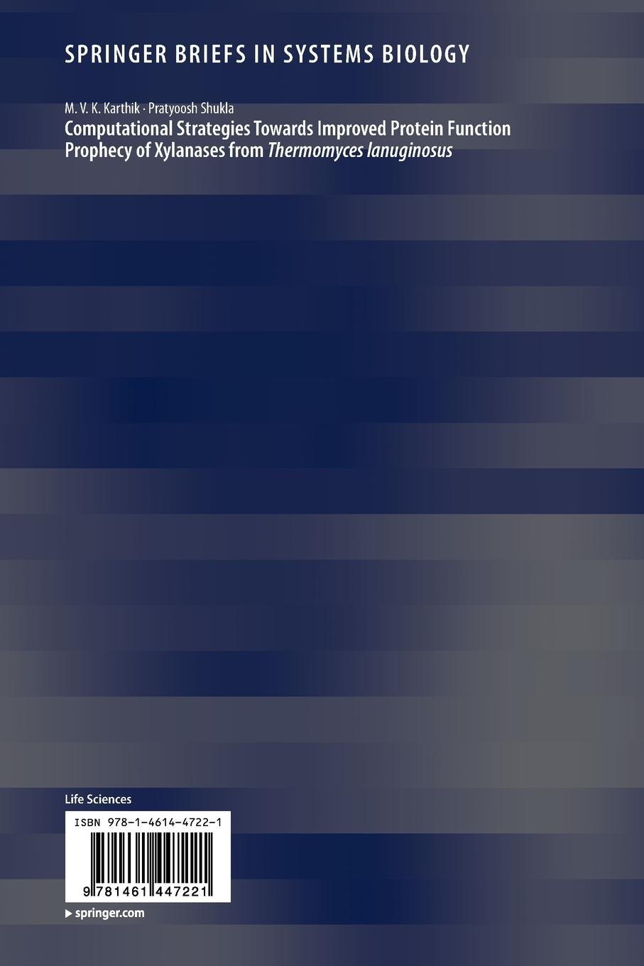 Rückseitencover Computational Strategies Towards Improved Protein Function Prophecy of Xylanases from Thermomyces lanuginosus