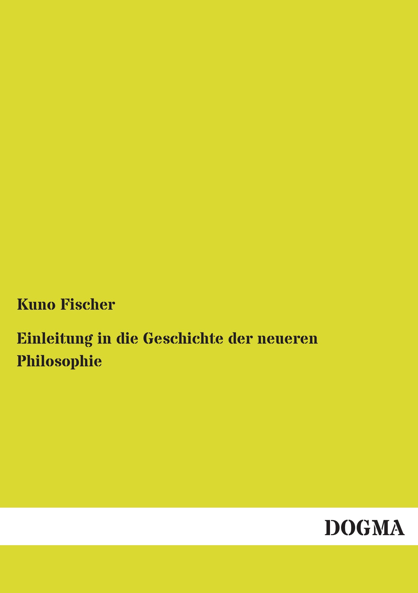 Vorderes Coverbild Einleitung in die Geschichte der neueren Philosophie