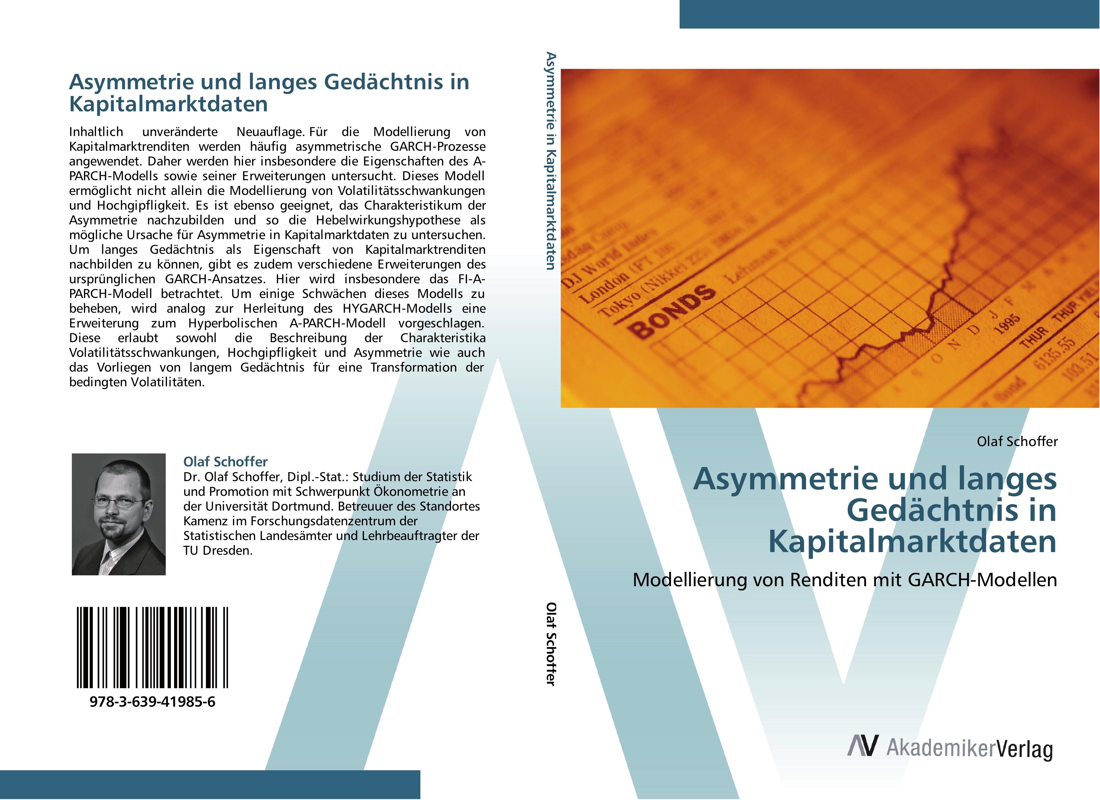 Vorderes Coverbild Asymmetrie und langes Gedächtnis in Kapitalmarktdaten