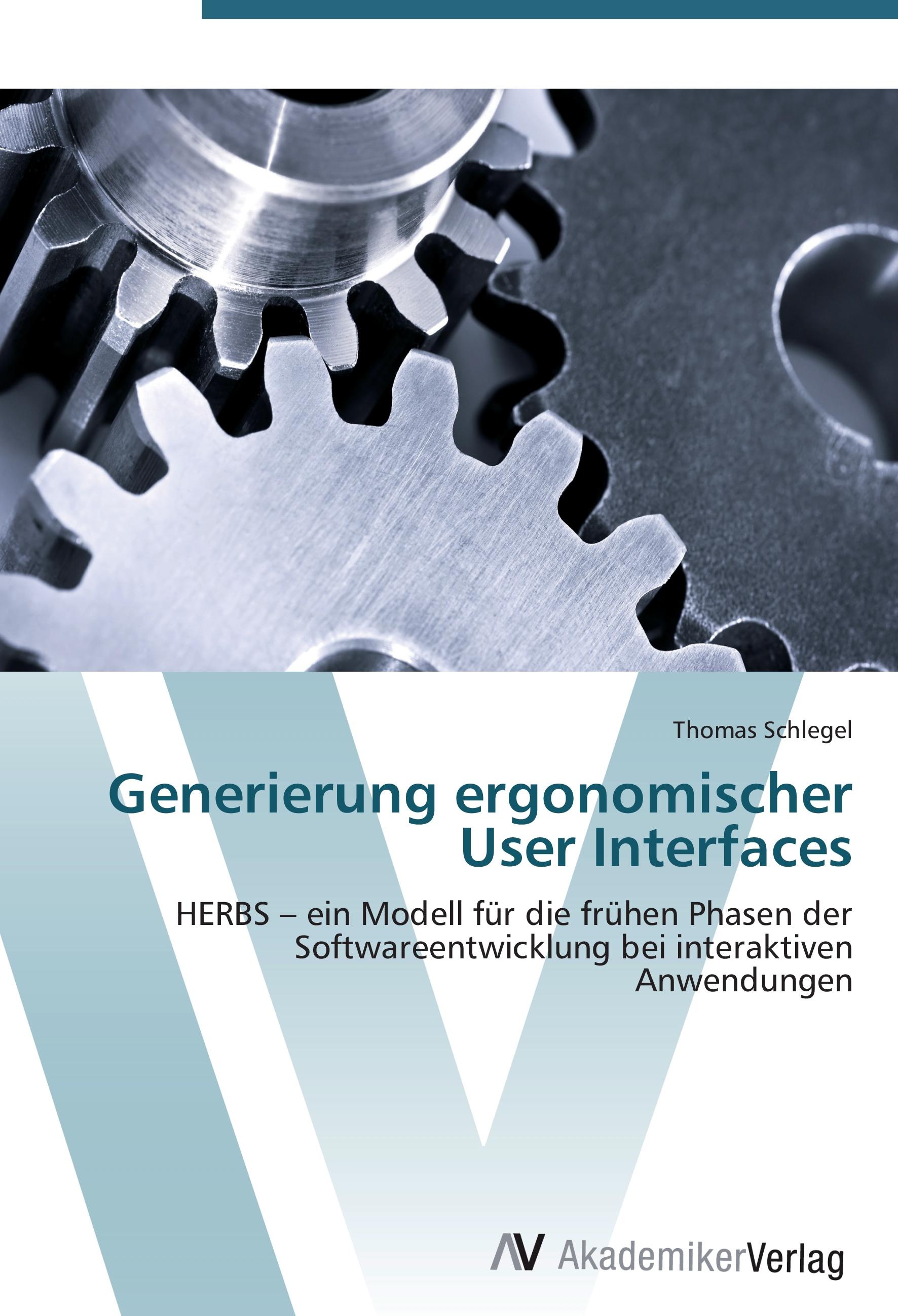Vorderes Coverbild Generierung ergonomischer User Interfaces