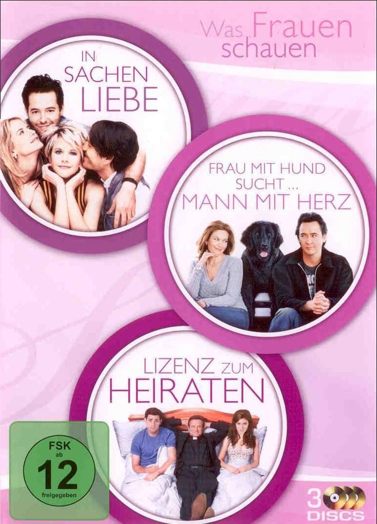 Vorderes Coverbild In Sachen Liebe & Frau mit Hund sucht... Mann mit Herz & Lizenz zum Heiraten