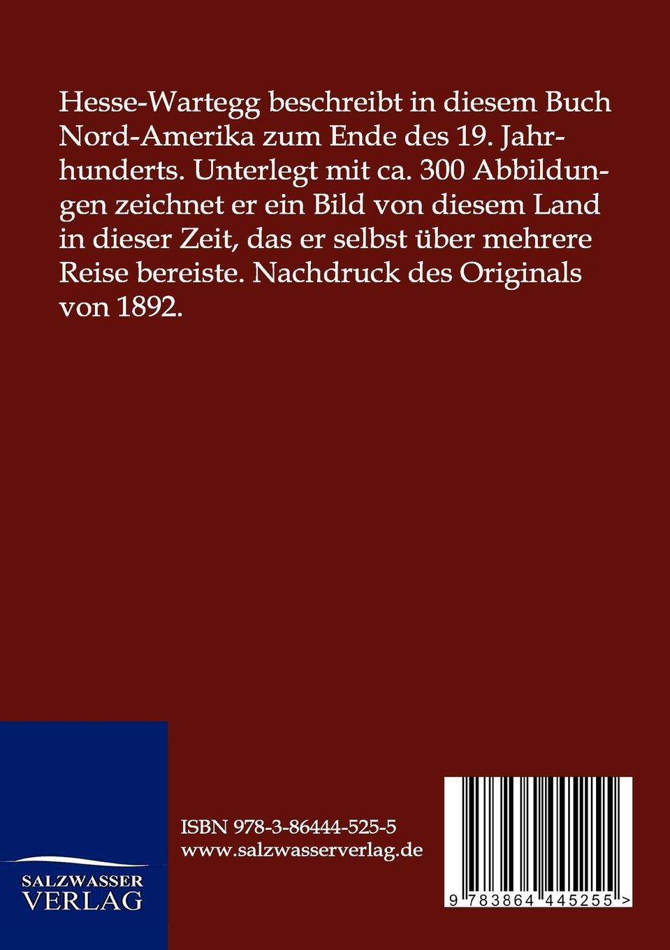 Rückseitencover Nord-Amerika, seine Städte und Naturwunder, das Land und seine Bewohner in Schilderungen