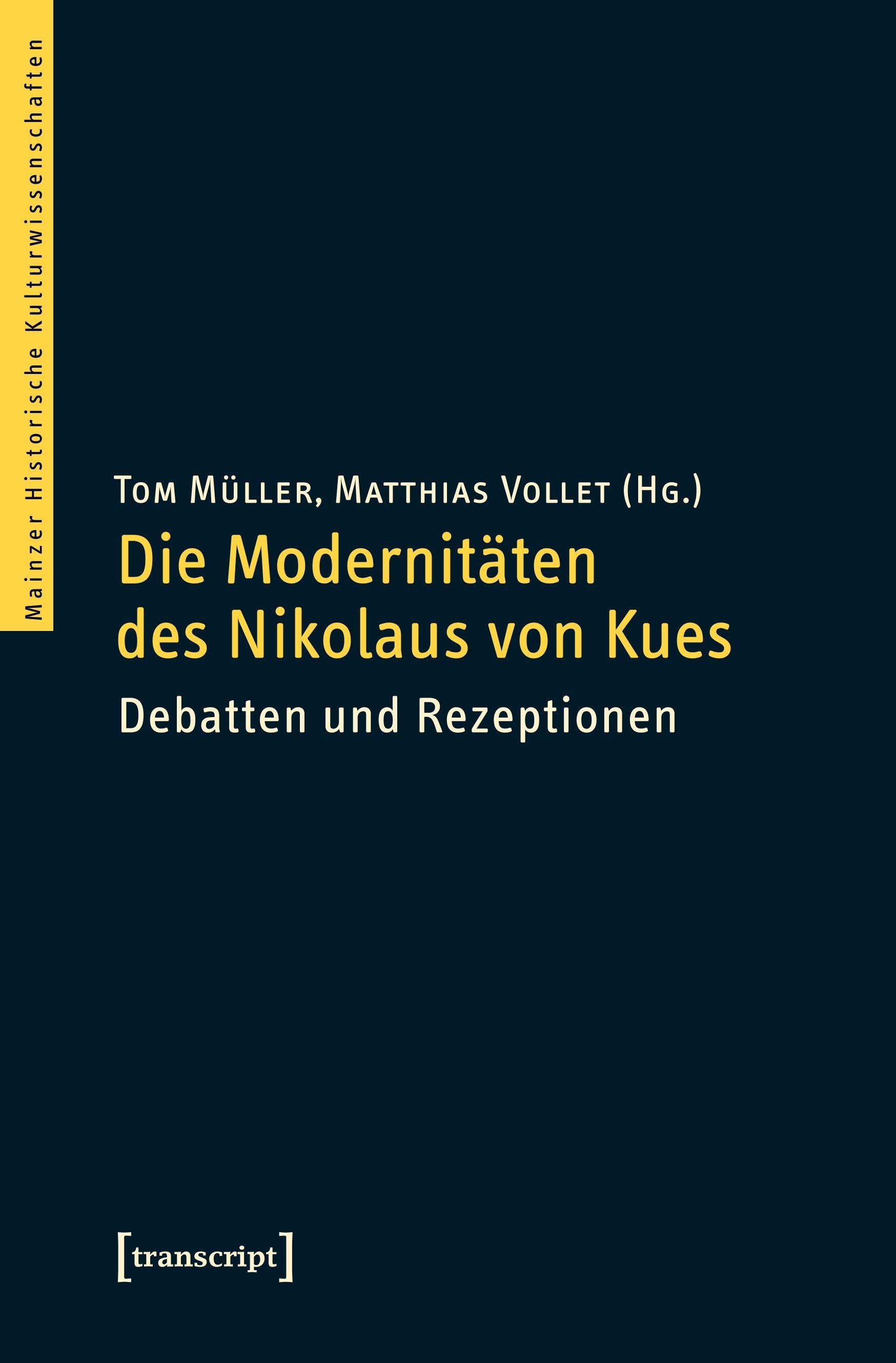 Vorderes Coverbild Die Modernitäten des Nikolaus von Kues