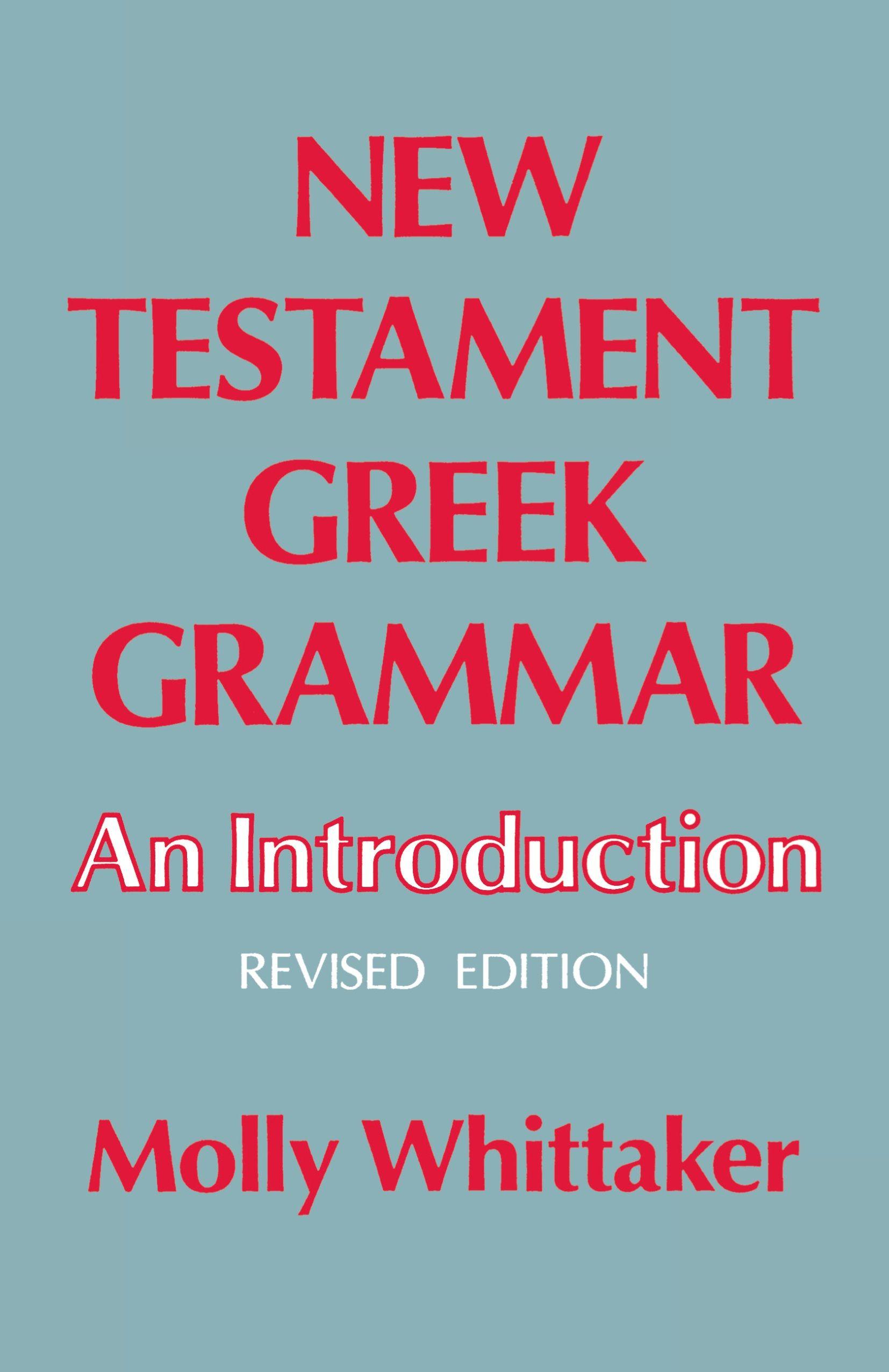 Vorderes Coverbild New Testament Grammat