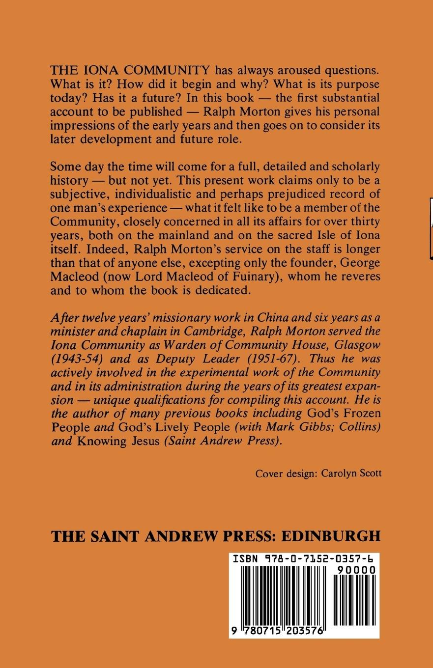 Rückseitencover The Iona Community