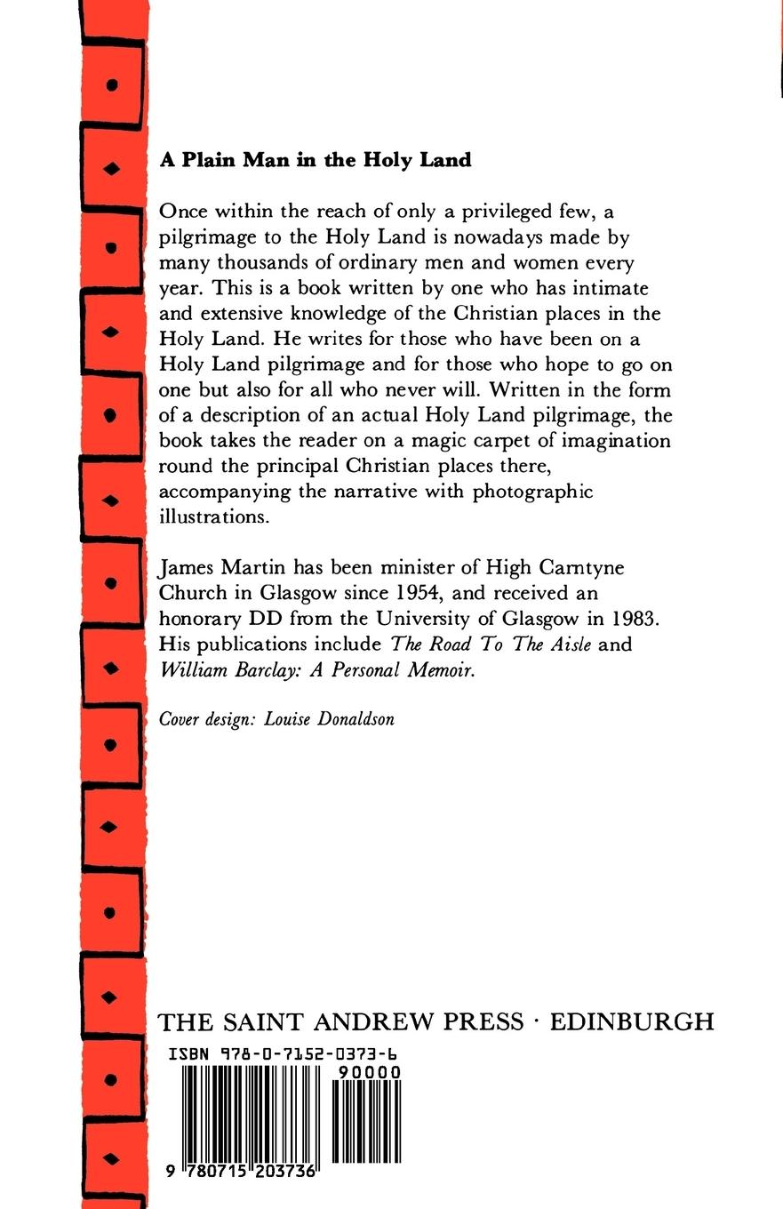 Rückseitencover A Plain Man in the Holy Land