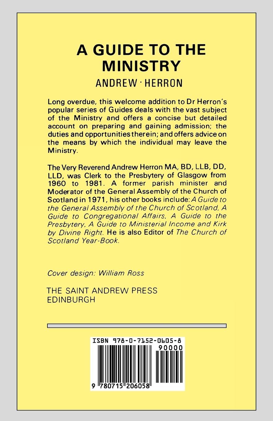 Rückseitencover A Guide to the Ministry