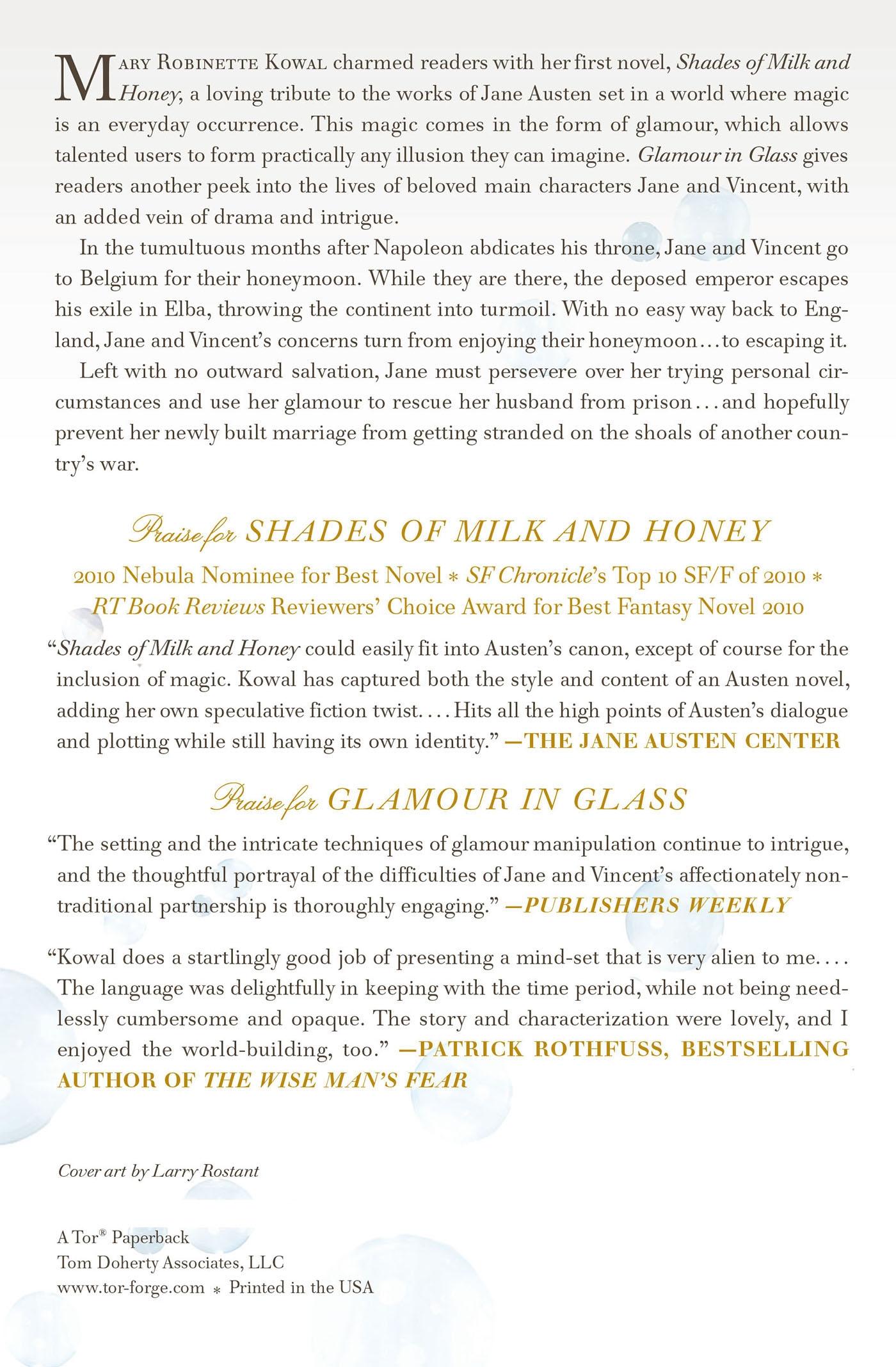 Rückseitencover GLAMOUR IN GLASS