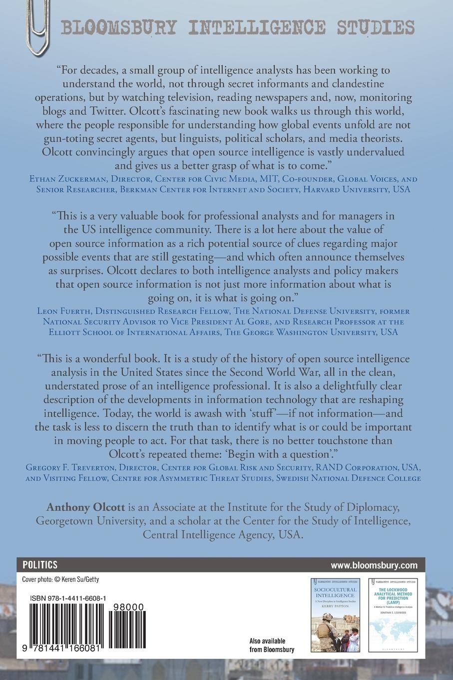 Rückseitencover Open Source Intelligence in a Networked World