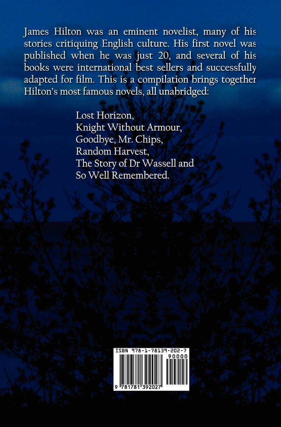 Rückseitencover Famous Novels -(Unabridged) Lost Horizon, Knight Without Armour, Goodbye, Mr. Chips, Random Harvest, the Story of Dr Wassell, & So Well Remembered