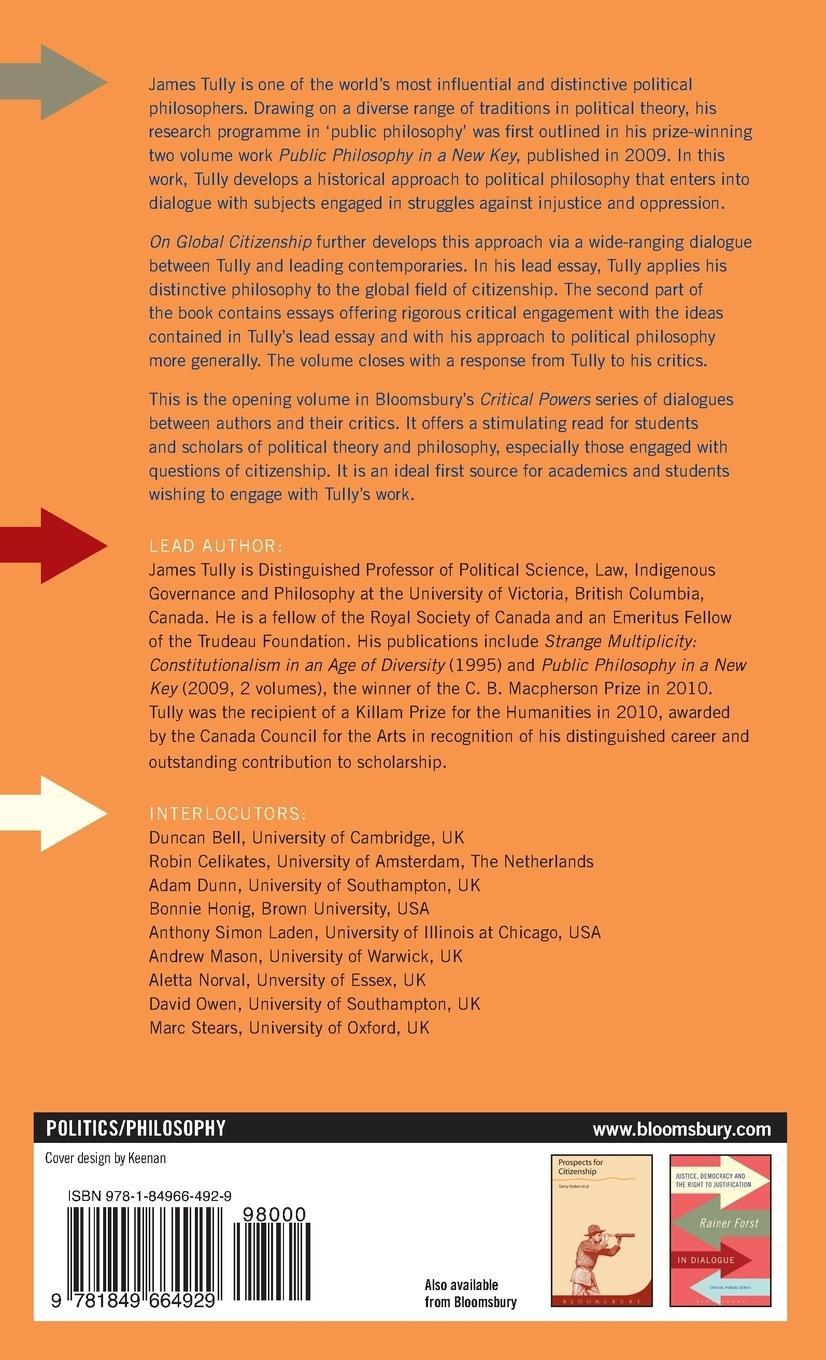 Rückseitencover On Global Citizenship