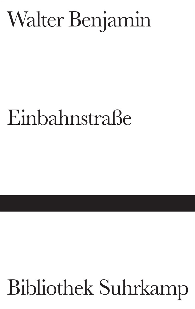 Vorderes Coverbild Einbahnstraße