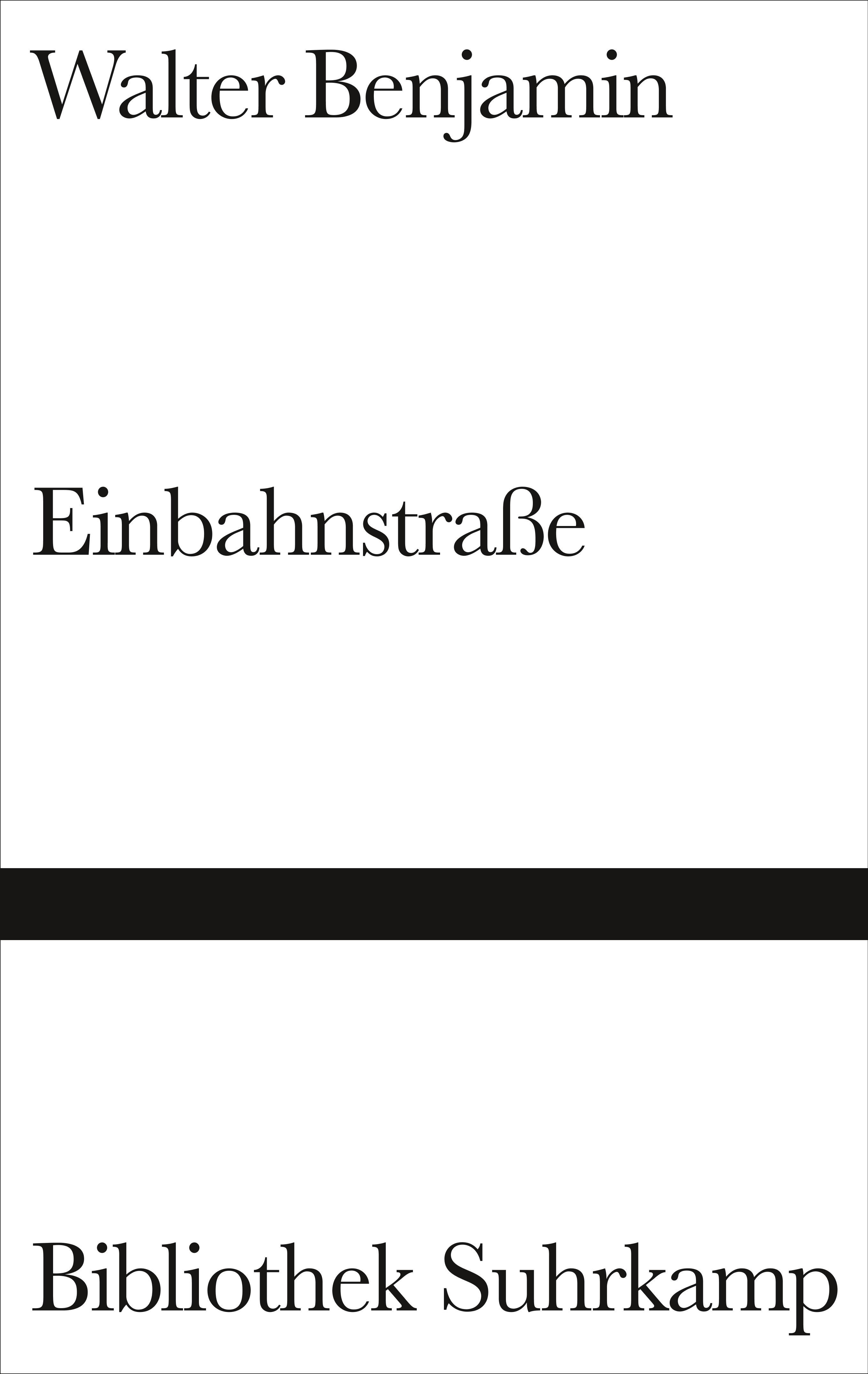 Vorderes Coverbild Einbahnstraße