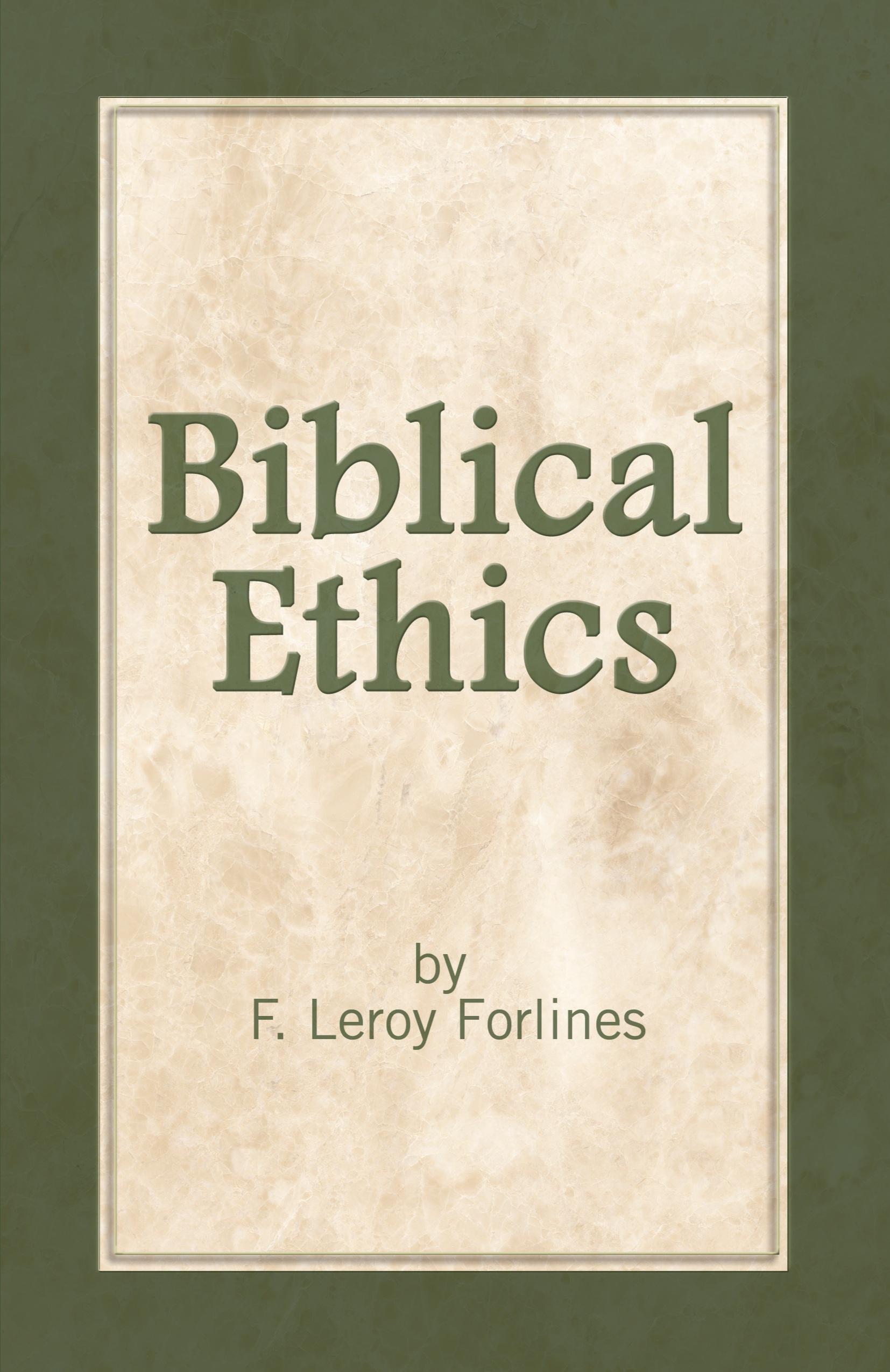 Vorderes Coverbild Biblical Ethics