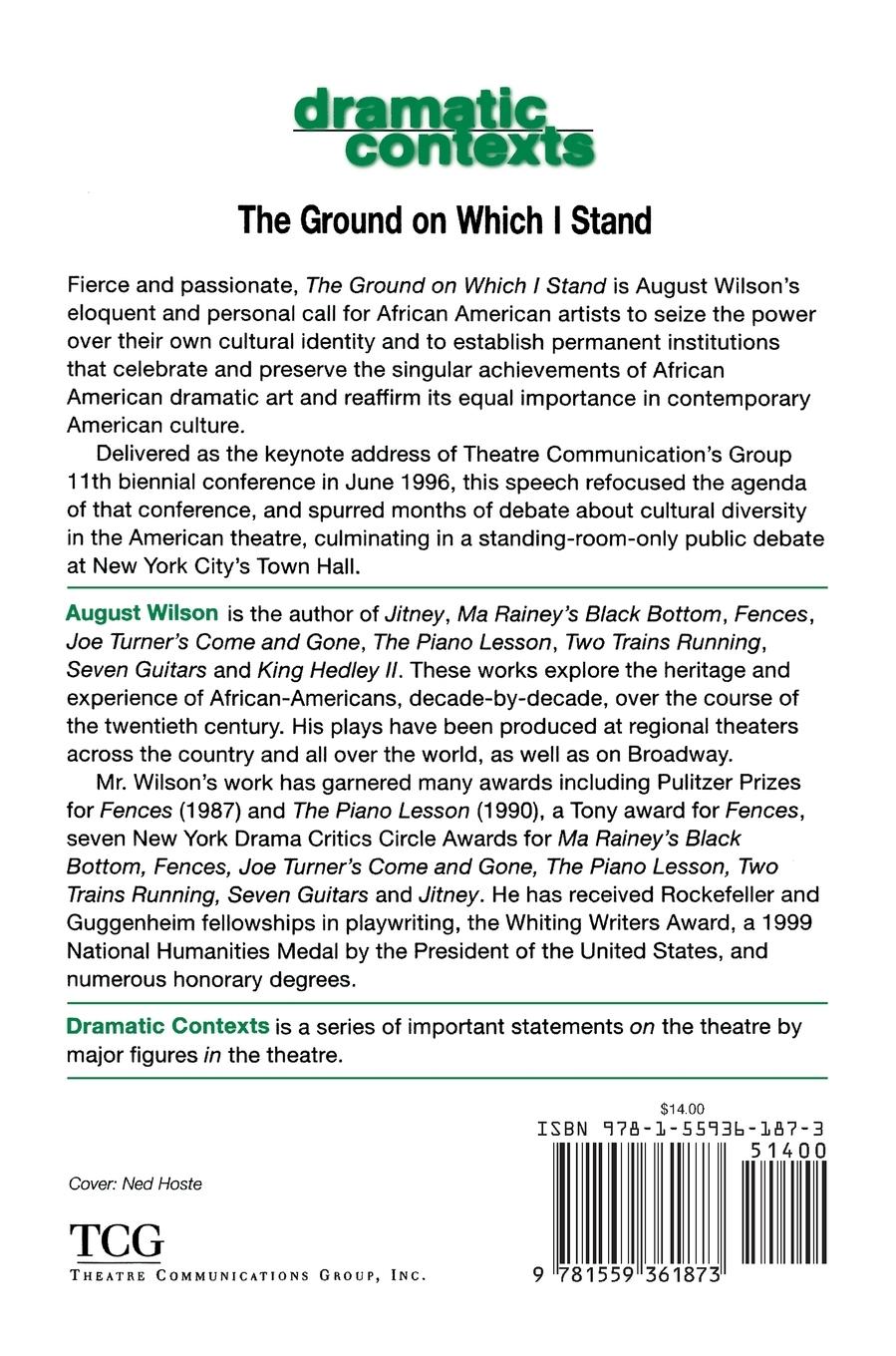 Rückseitencover The Ground on Which I Stand