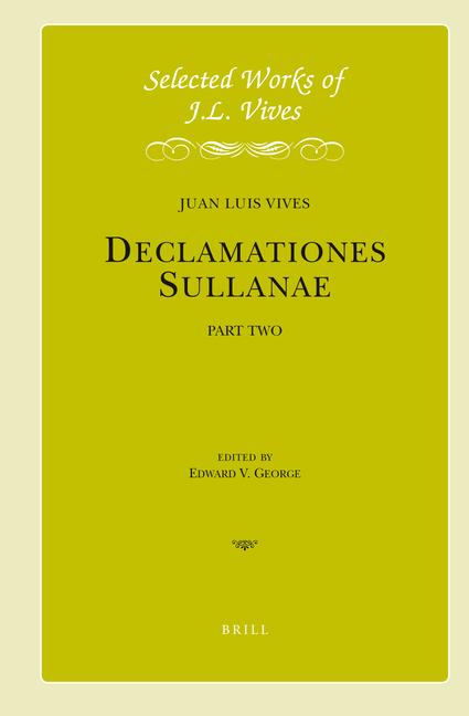 Vorderes Coverbild J.L. Vives: Declamationes Sullanae II