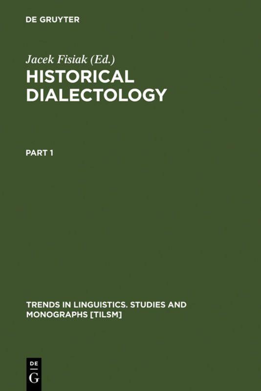 Vorderes Coverbild Historical Dialectology