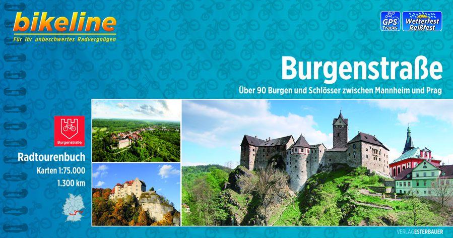 Vorderes Coverbild Bikeline Radtourenbuch Burgenstraße 1 : 75.000