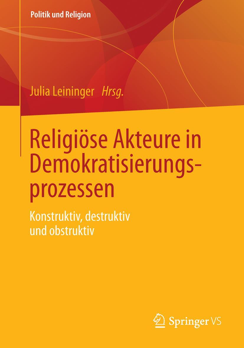 Vorderes Coverbild Religiöse Akteure in Demokratisierungsprozessen