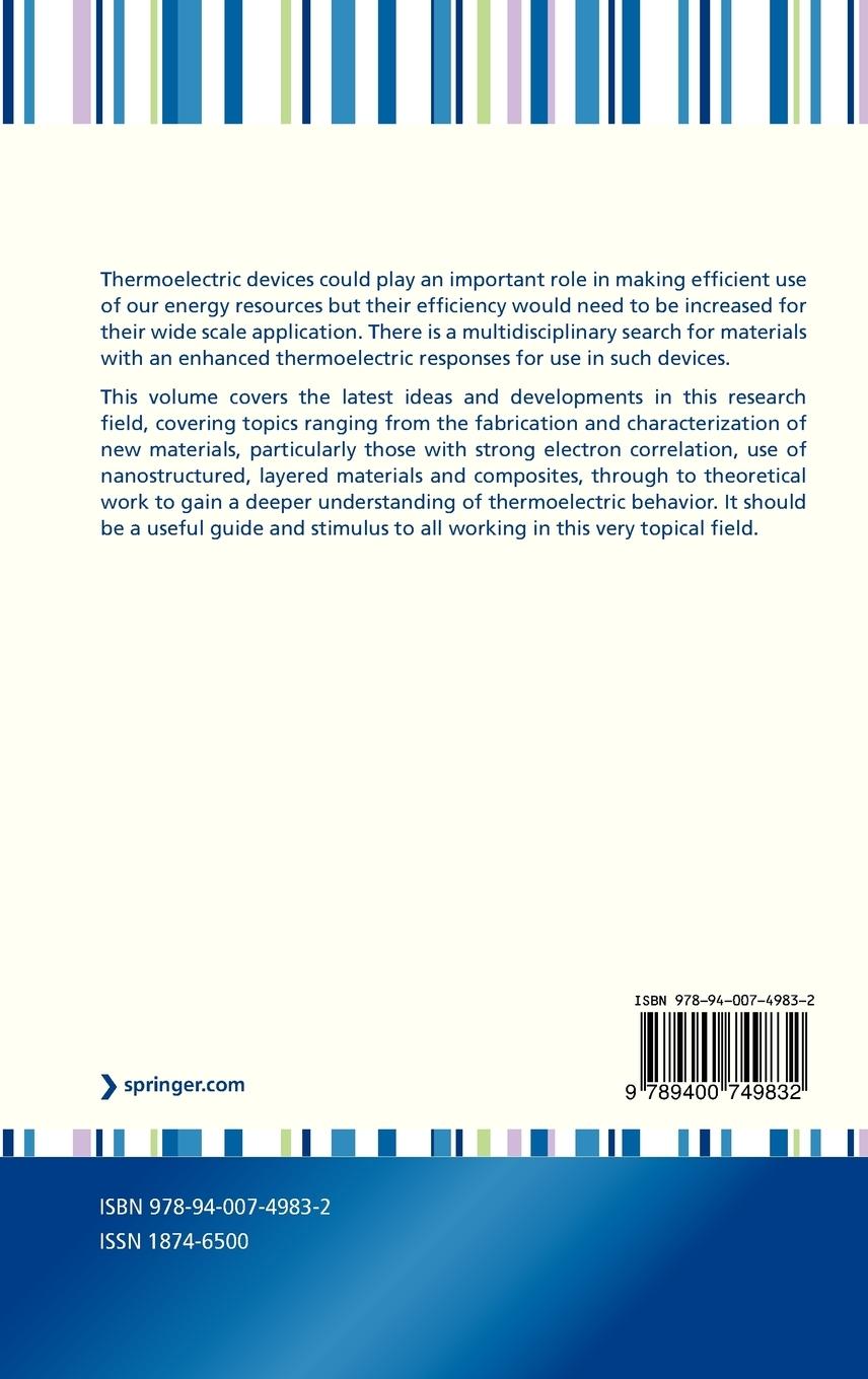 Rückseitencover New Materials for Thermoelectric Applications: Theory and Experiment